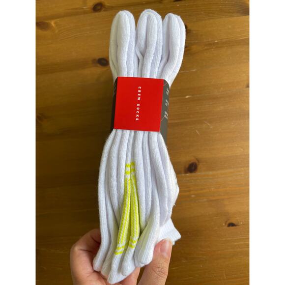 Spyder Crew Socks 6 Pack Size 6-12 Cushioned Athletic Fit NEW Men White Everyday - Picture 8 of 11